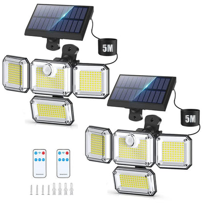 Lumières extérieures solaires imperméables de capteur de mouvement