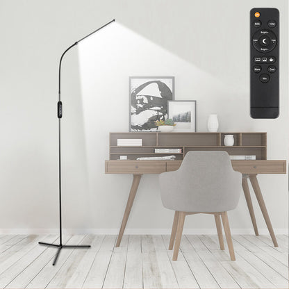 Dimmable LED Floor Lamp Adjustable Gooseneck