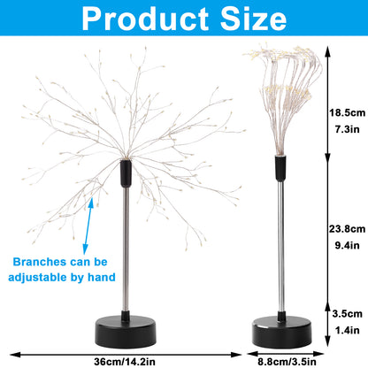 LED-Feuerwerk-Tischleuchten