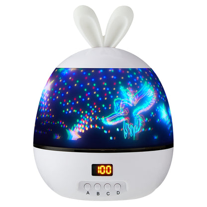 LED Stars Projector Night Lights Multicolor Rotating Lamp