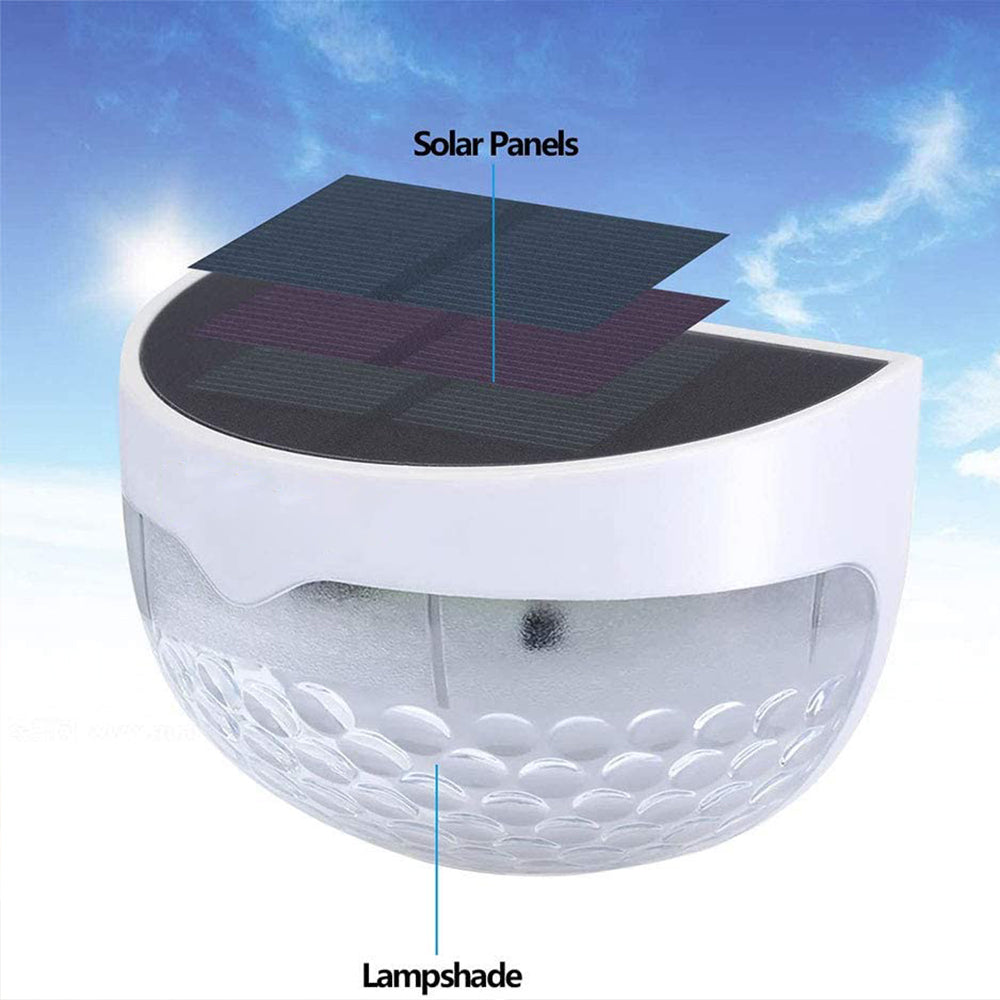 Luces solares para postes de cercas al aire libre