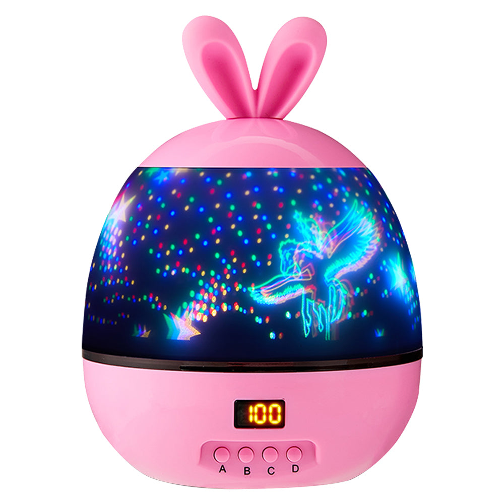 LED Stars Projector Night Lights Multicolor Rotating Lamp