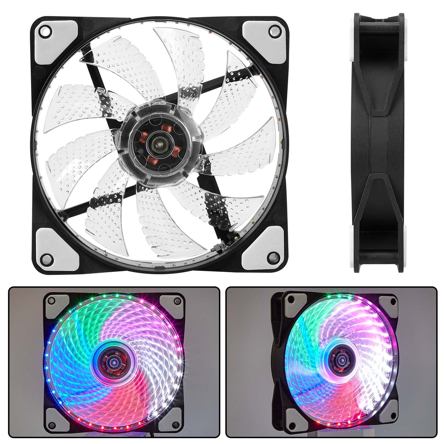 Ventilateur de refroidissement d'ordinateur LED