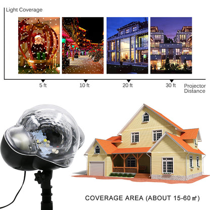 Waterproof LED Dynamic Moving Snowing Projector Light