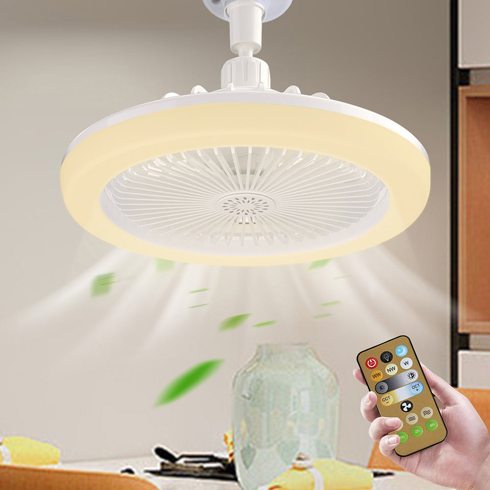 Enclosed Mini Ceiling Fan with Light