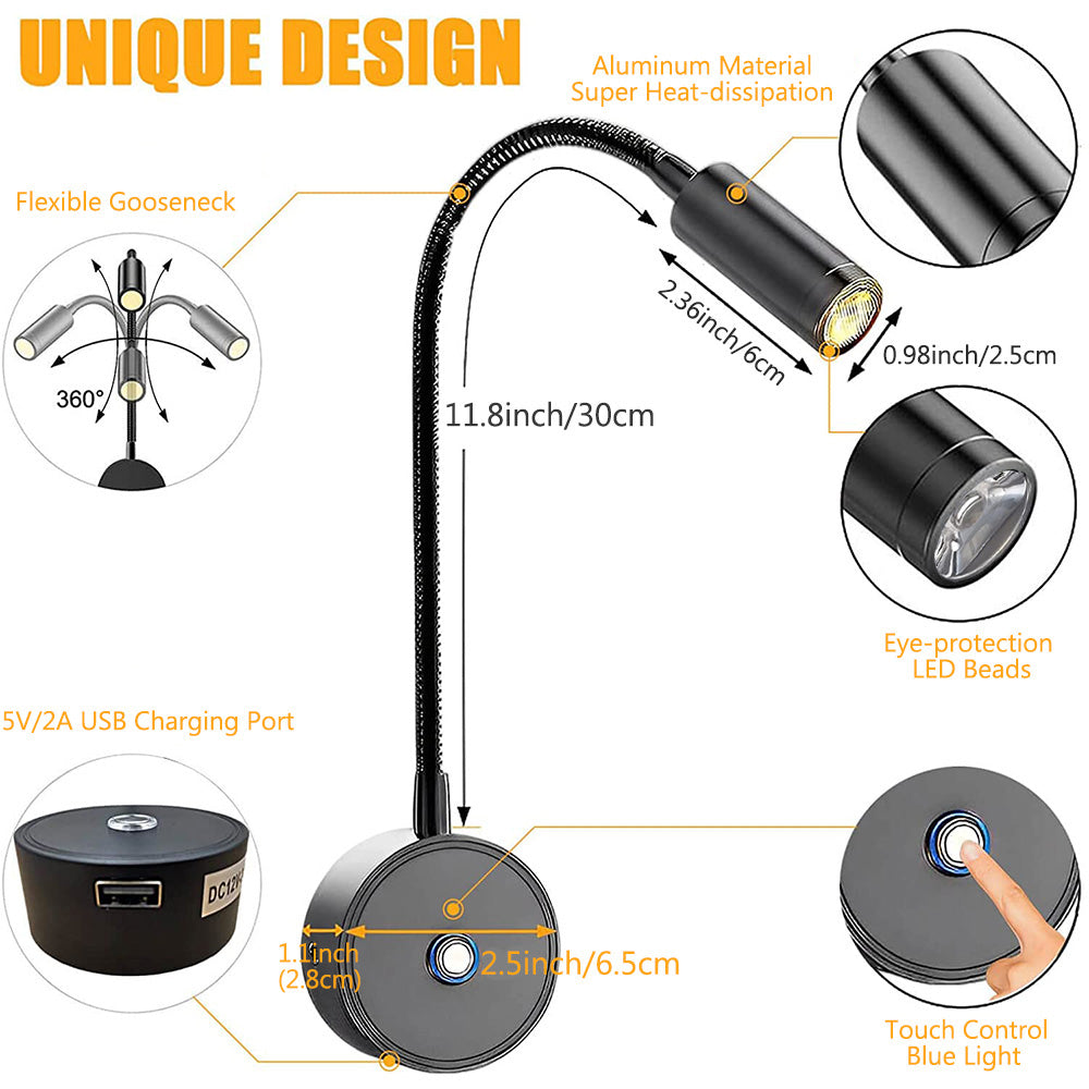 12-24V LED Spotlight Reading Light