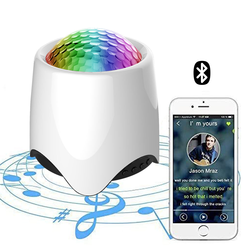 LED Star Wave Galaxy Projektor Bluetooth-Lautsprecher