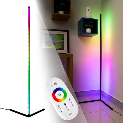 LED Corner Floor Lamp RGB Lighting Dimmable