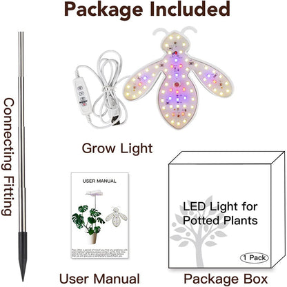 Lindas luces de cultivo LED con forma de abeja