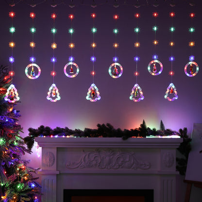 3M 100 LED Christmas Window Curtain Lights