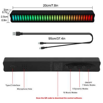 LED-RGB-Atmosphären-Streifenlicht