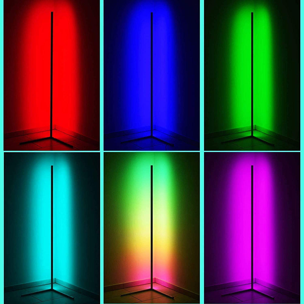 LED Corner Floor Lamp RGB Color Changing