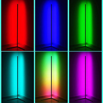 LED Corner Floor Lamp RGB Color Changing