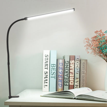 8W Dimmable LED Floor Lamp Adjustable Gooseneck Clip-on Light