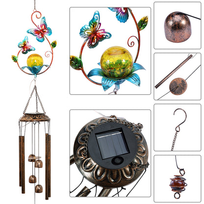 Solar Outdoor Wind Chimes Patio Lights