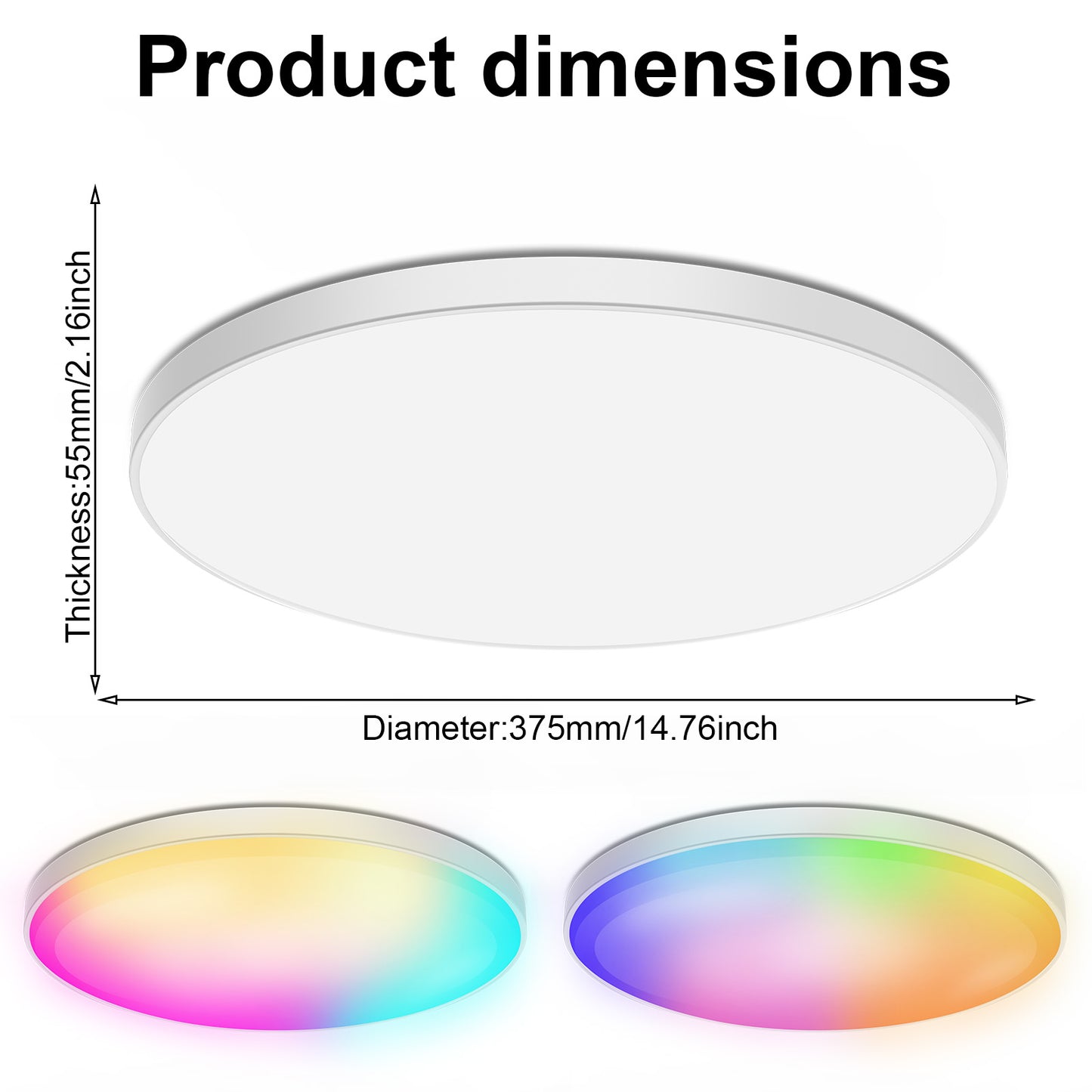 Luz de techo inteligente RGB