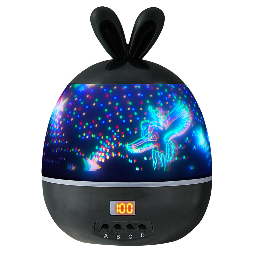 LED Stars Projector Night Lights Multicolor Rotating Lamp