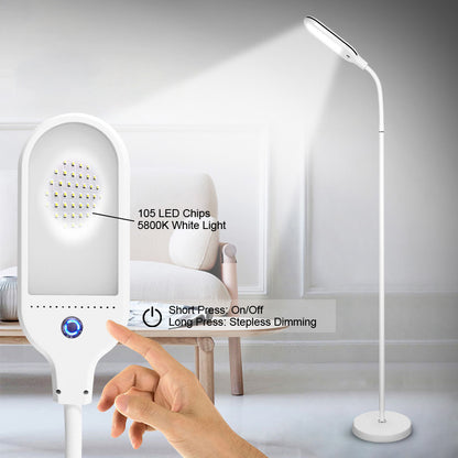 12W LED Floor Lamp Dimmable Modern Reading Lamp