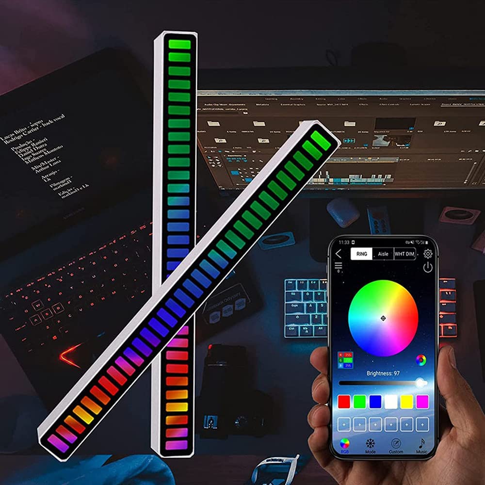 Barra de luz LED RGB Bluetooth APP Control sincronización de música