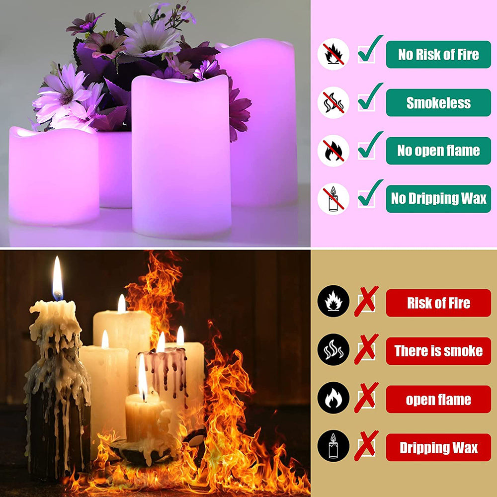 Flameless LED Candles Light