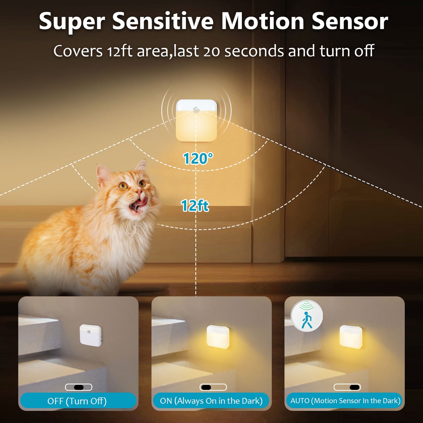 LED Motion Sensor Night Light