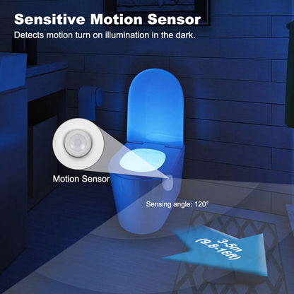 LED Toilet Night Light PIR Motion Sensor