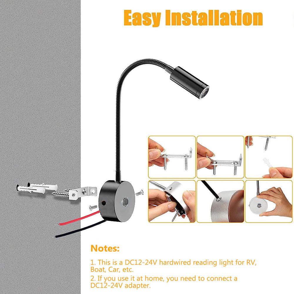 12-24V LED Spotlight Reading Light