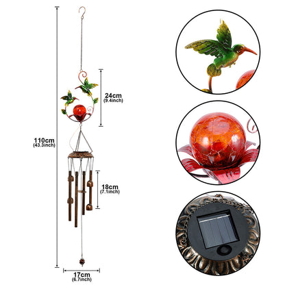 Solar Outdoor Wind Chimes Patio Lights