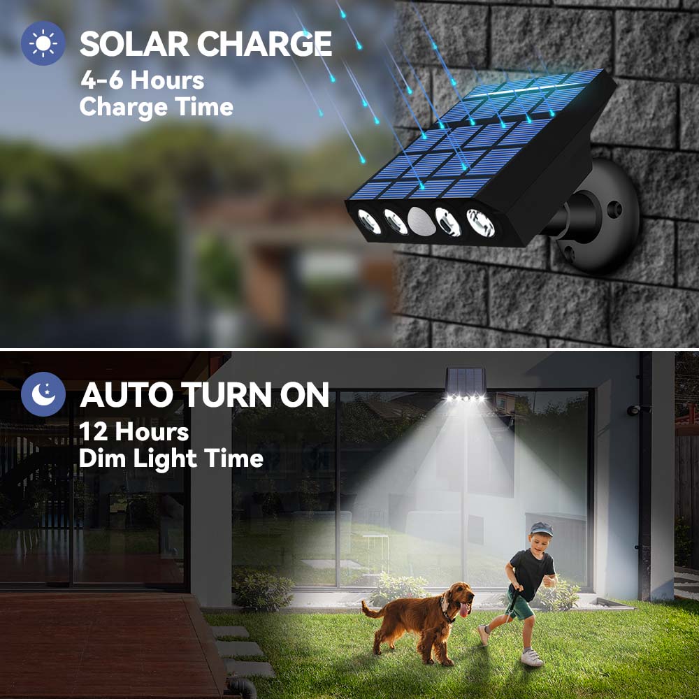 Waterproof LED Motion Sensor Solar Lights