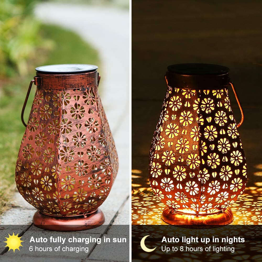 Solar Garden Lanterns Outdoor Hanging Lights