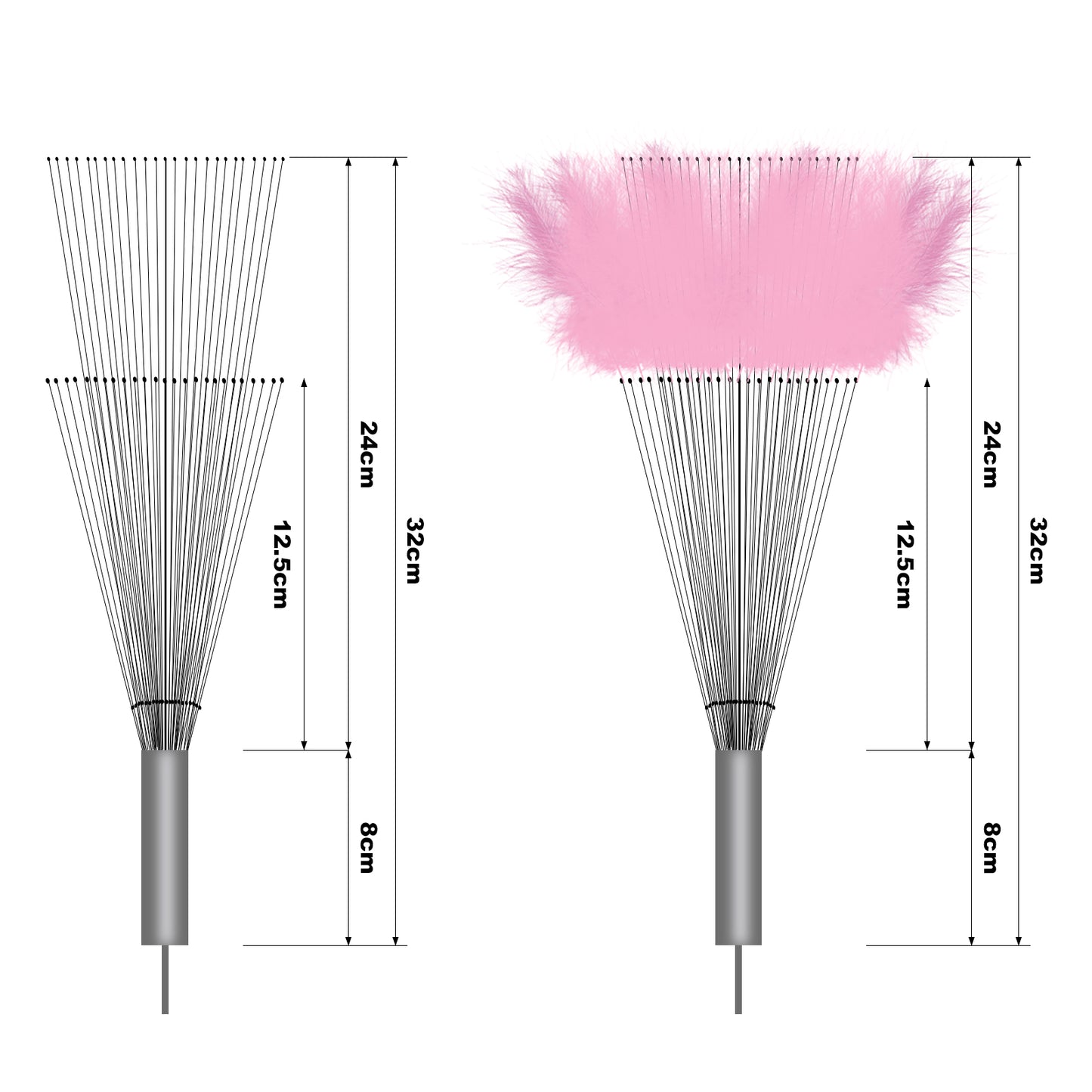 Guirlande lumineuse en forme d'étoile en plumes