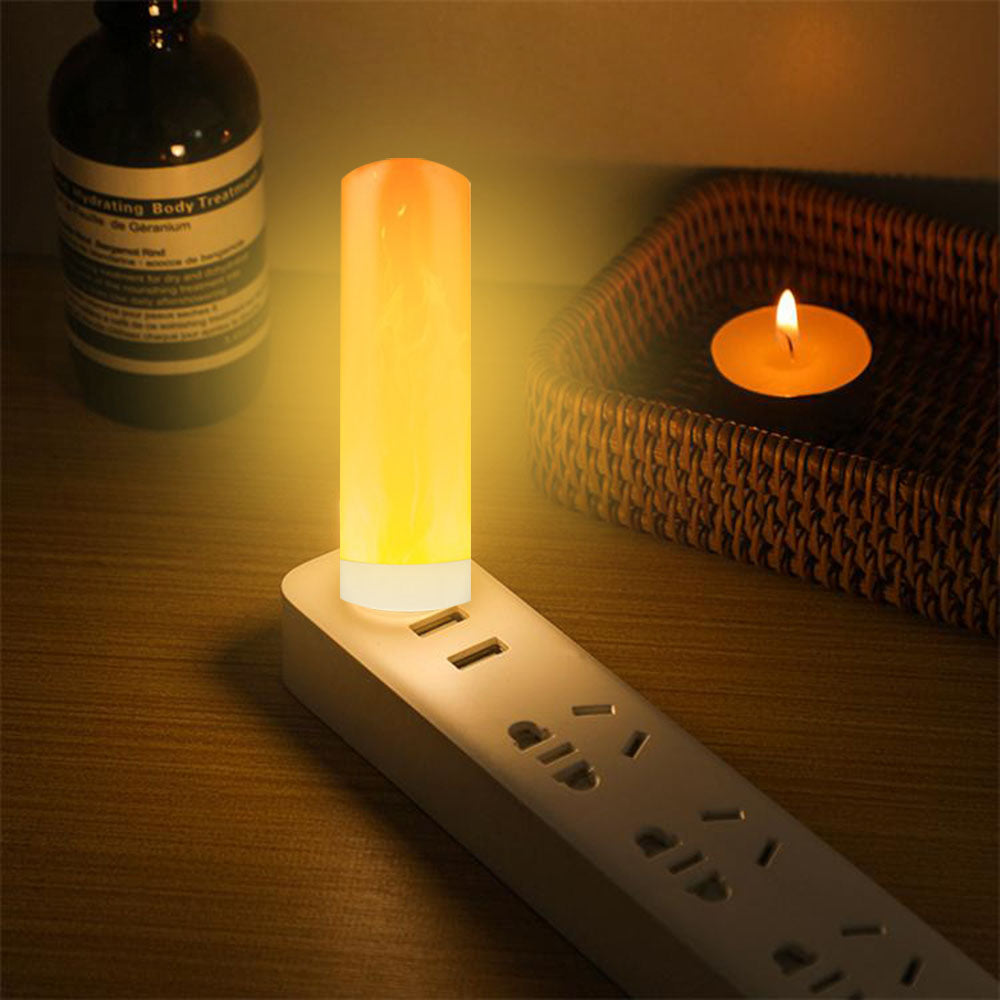 Lumière à effet de flamme LED USB