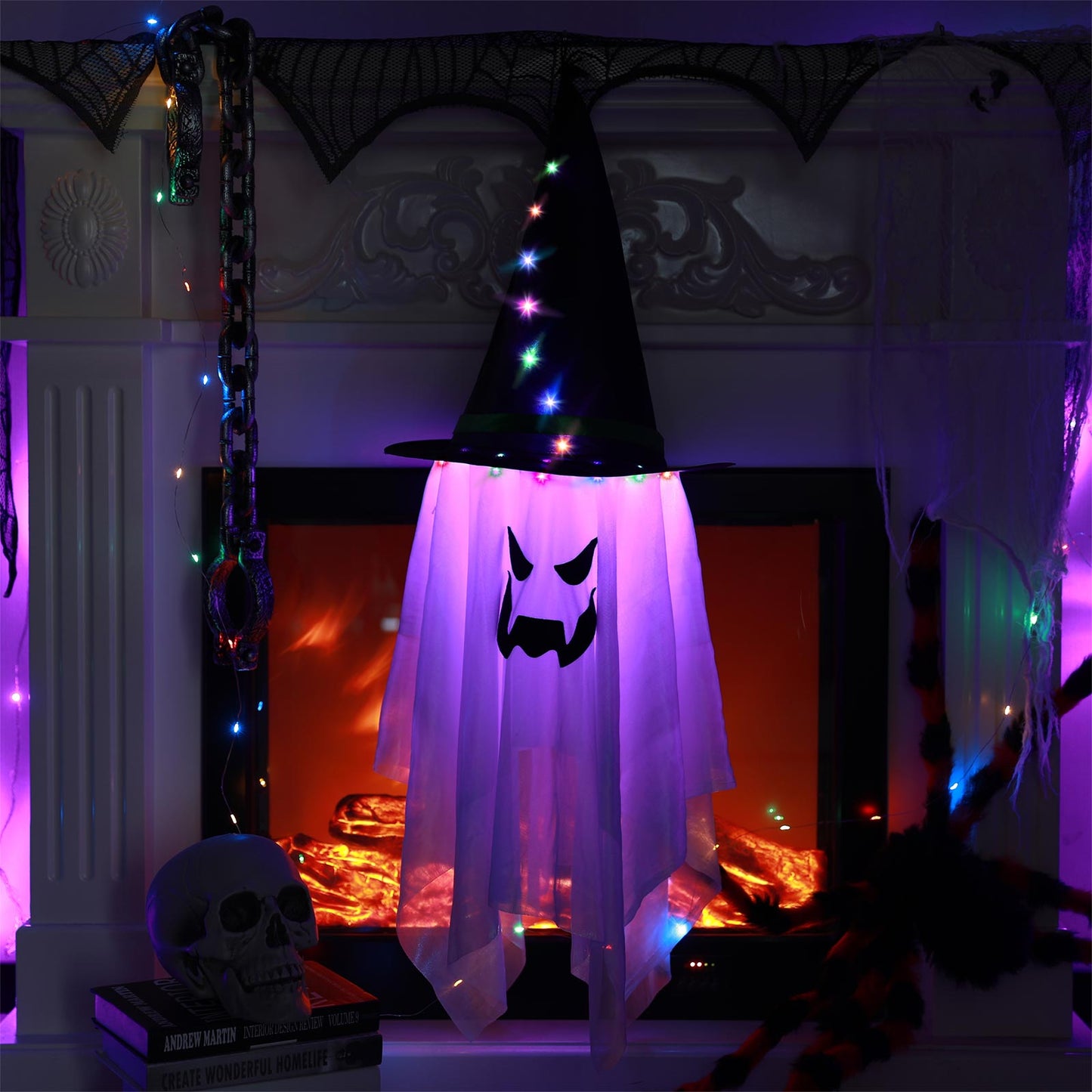 Halloween Decorations Outdoor Lighted Witch Hats