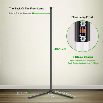 Lampadaire LED Bluetooth RVB