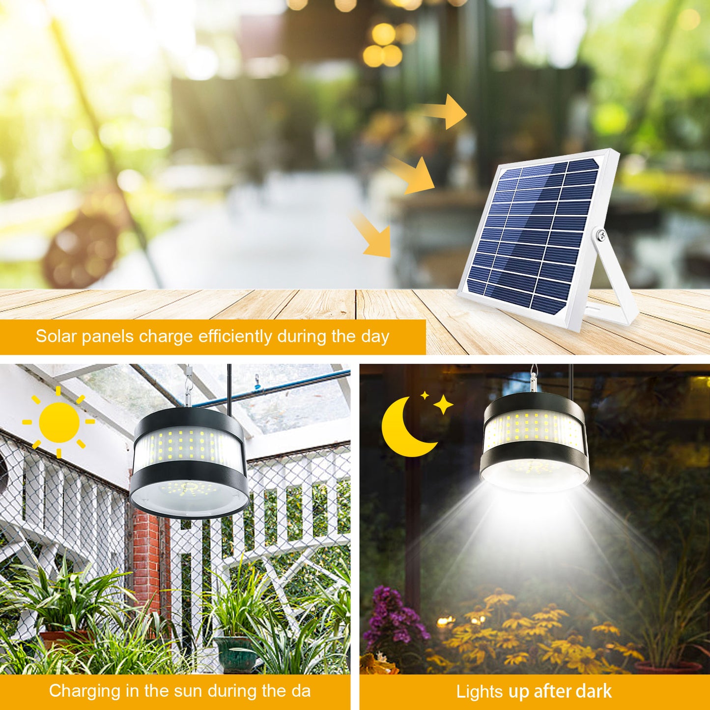 160 LED Outdoor Waterproof Solar Pendant Lights