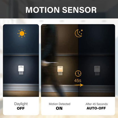 Plug-in-LED-Nachtlichter mit Bewegungssensor