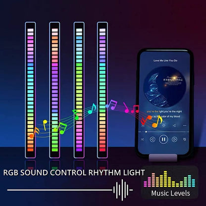 Barre lumineuse LED de synchronisation de musique de contrôle d'application Bluetooth RVB