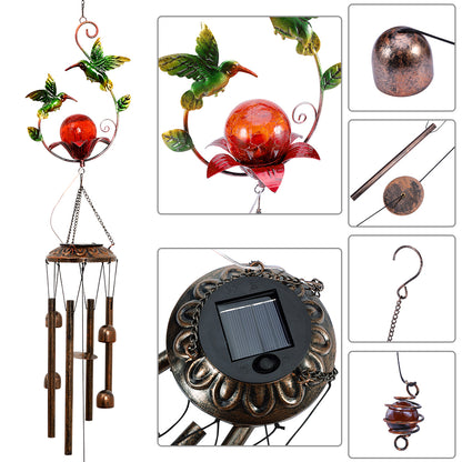 Solar Outdoor Wind Chimes Patio Lights