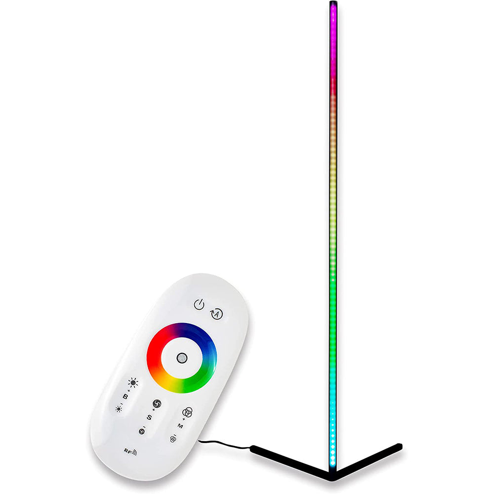 LED Corner Floor Lamp RGB Lighting Dimmable