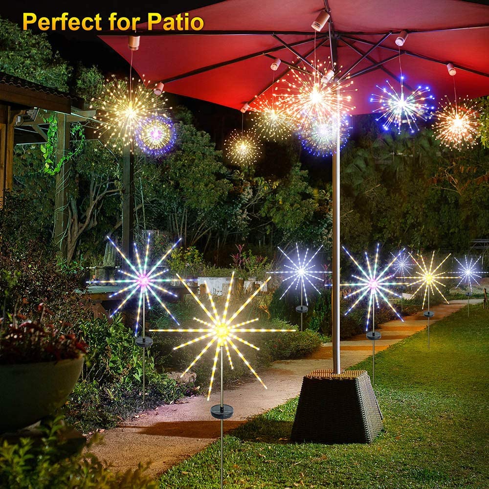 Solar Firework Meteor Lights