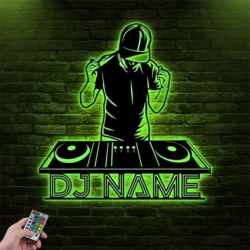 Customized Name DJ Player Metal Sign