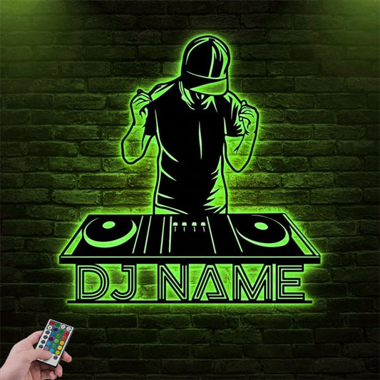 Customized Name DJ Player Metal Sign