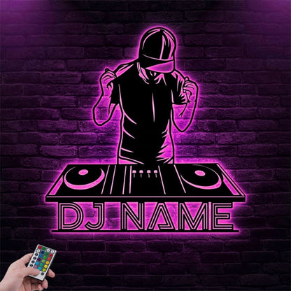 Customized Name DJ Player Metal Sign