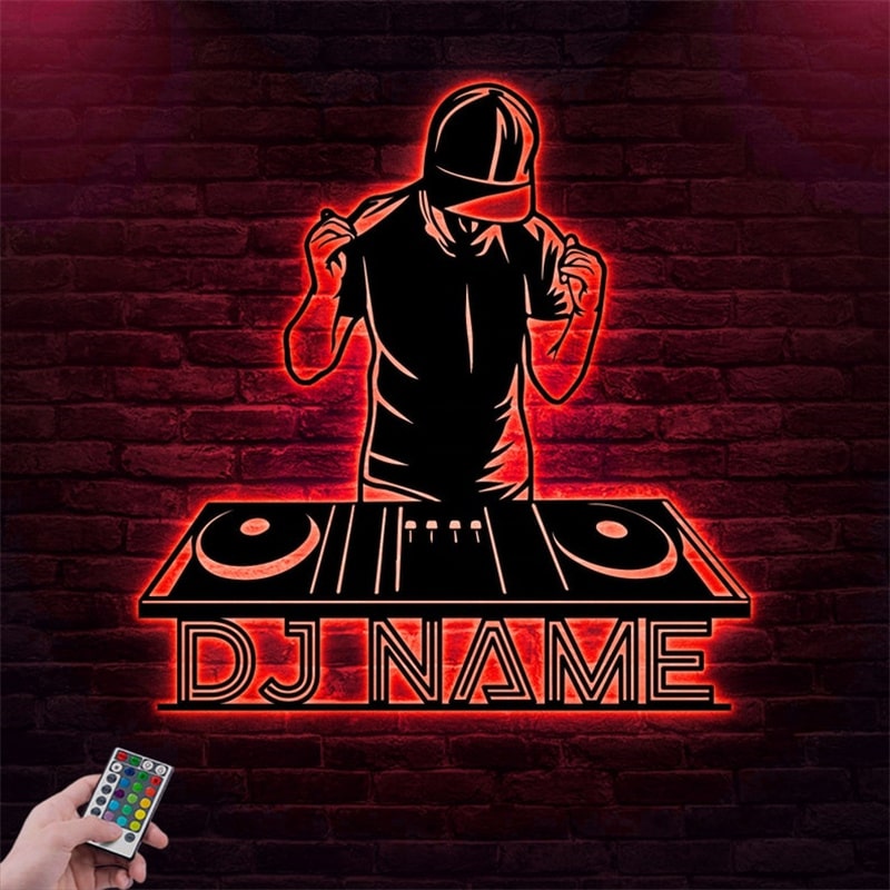 Customized Name DJ Player Metal Sign