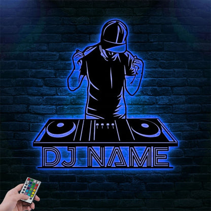 Customized Name DJ Player Metal Sign