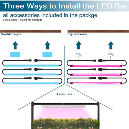 Luz de crecimiento LED conectable de espectro completo