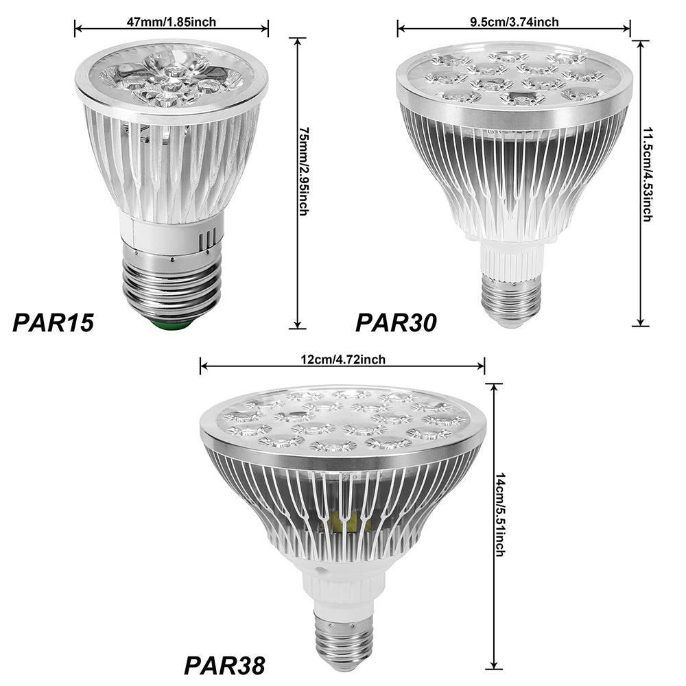 Bombilla LED de crecimiento de espectro completo de alto brillo 5W-18W