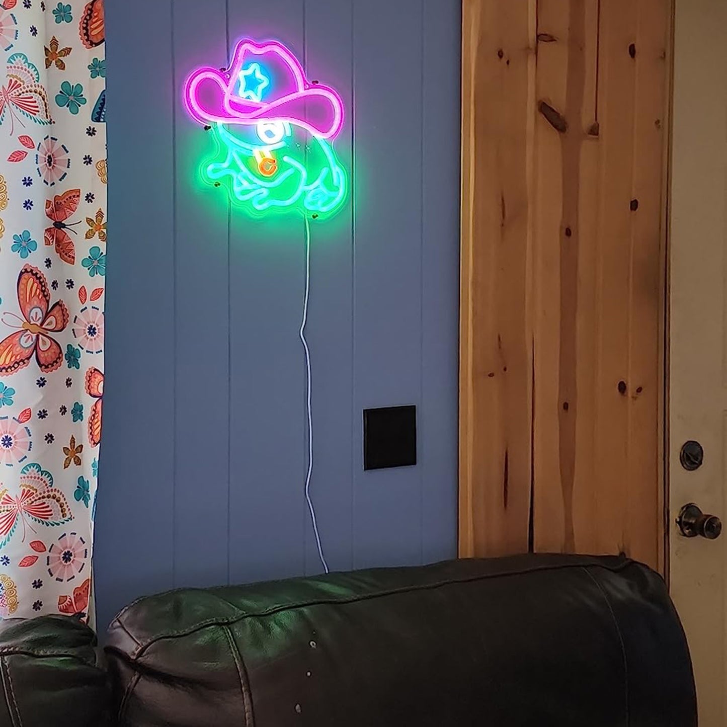 Frog Cowboy Neon Signs LED Lamp