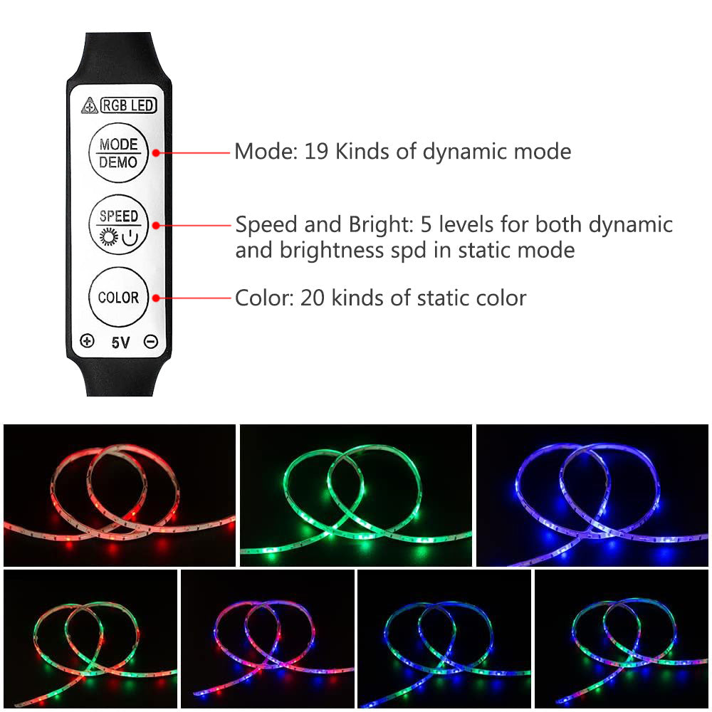 Lumières de scooter de planche à roulettes LED d'équitation de nuit