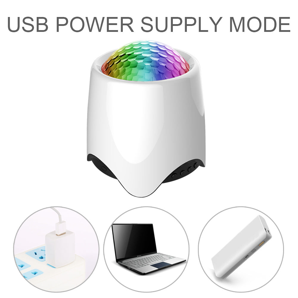 LED Star Wave Galaxy Projector Bluetooth Speaker